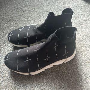 Balenciaga Speed 2.0 Black White Logo